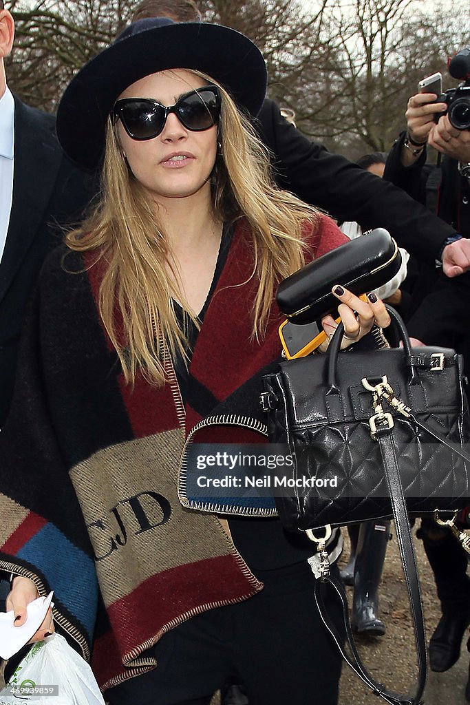 Celebrity Sightings At London Fashion Week AW14 - February 17, 2014