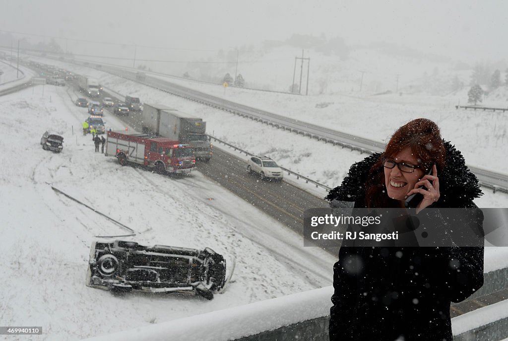 Sring snow storm in Colorado