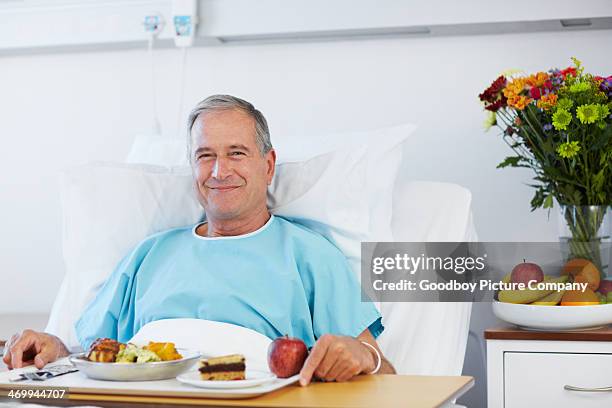 building up his strength - hospital food stock pictures, royalty-free photos & images