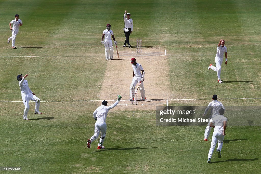 West Indies v England - 1st Test: Day Four