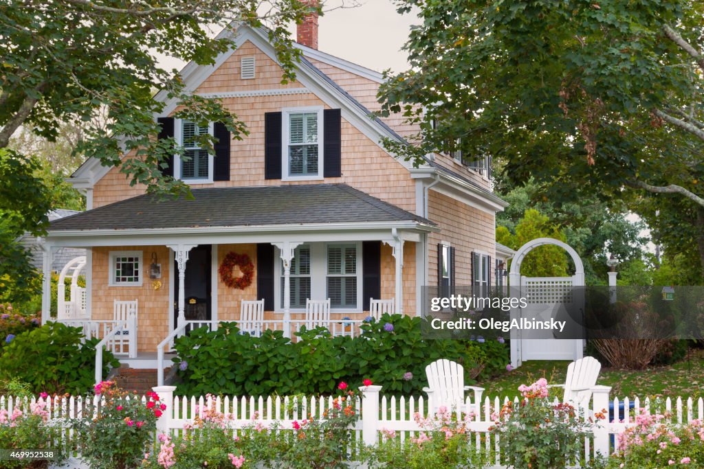 Casa de lujo Nueva Inglaterra, Chatham, bacalao de cabo, Massachusetts, Estados Unidos.