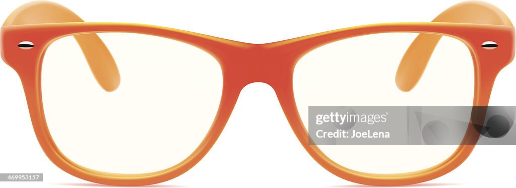Orange-Sonnenbrille