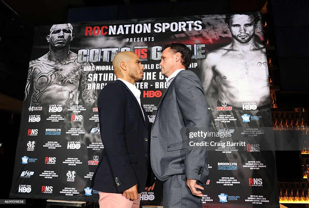 Roc Nation Sports & Miguel Cotto Promotions Present Miguel Cotto vs. Daniel Gaele on June 6 From Barclays Center in Brooklyn Live on HBO: Official Press Conference at The 40/40 Club