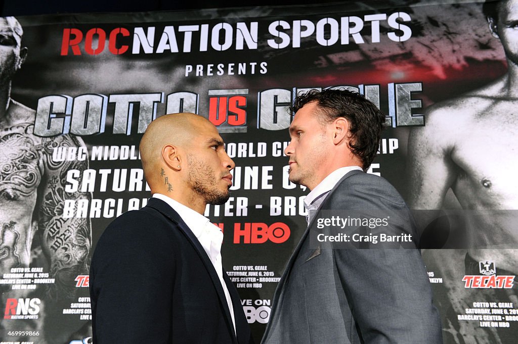 Roc Nation Sports & Miguel Cotto Promotions Present Miguel Cotto vs. Daniel Gaele on June 6 From Barclays Center in Brooklyn Live on HBO: Official Press Conference at The 40/40 Club
