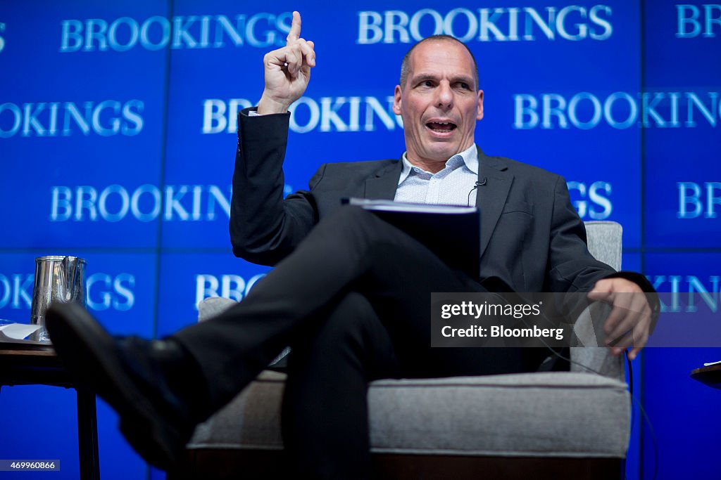 Greek Finance Minister Yanis Varoufakis Speaks At Brookings Institution