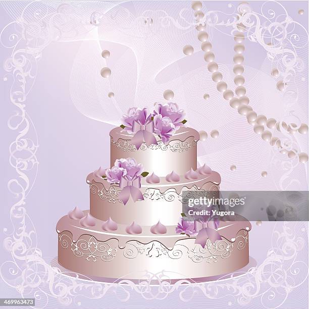wedding cake - wedding cake stock illustrations