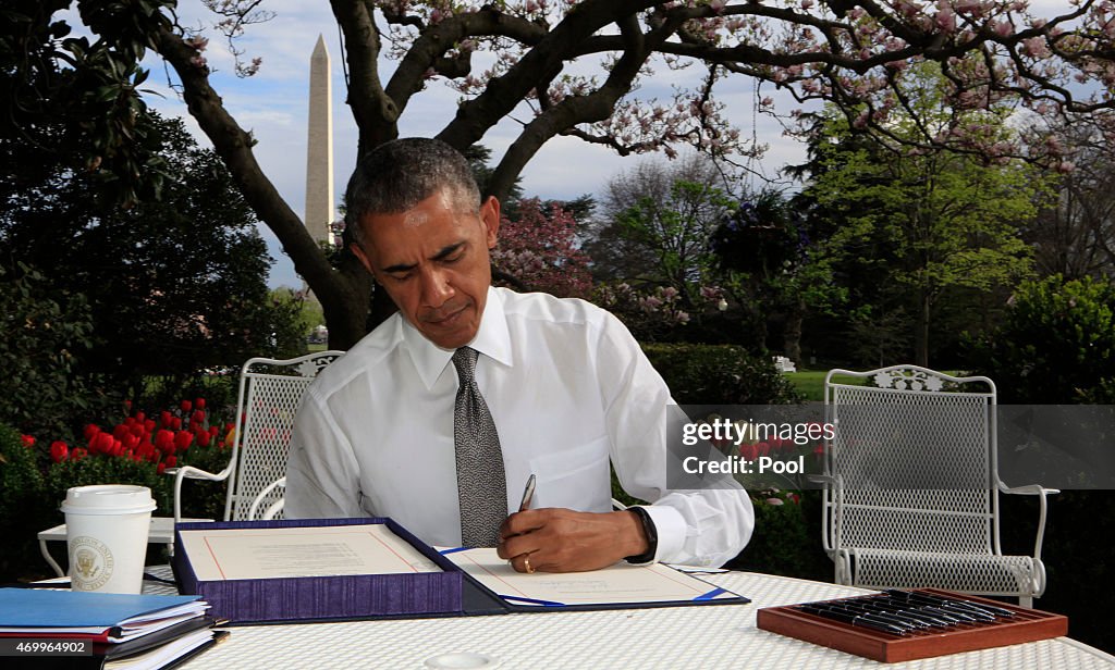 President Obama Signs The Medicare Access CHIP Reauthorization Act 2015