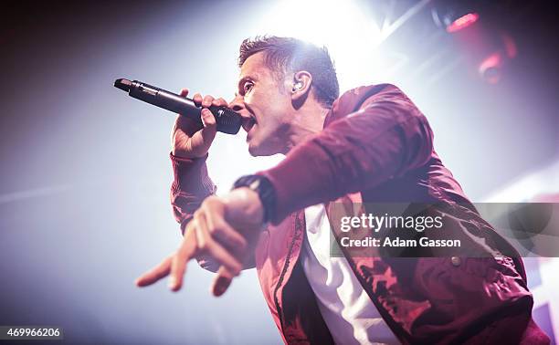 Ritchie Neville of 5IVE performs on stage at O2 Academy Bristol on April 16, 2015 in Bristol, United Kingdom.