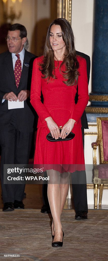 Queen Elizabeth II Hosts Dramatic Arts Reception At Buckingham Palace