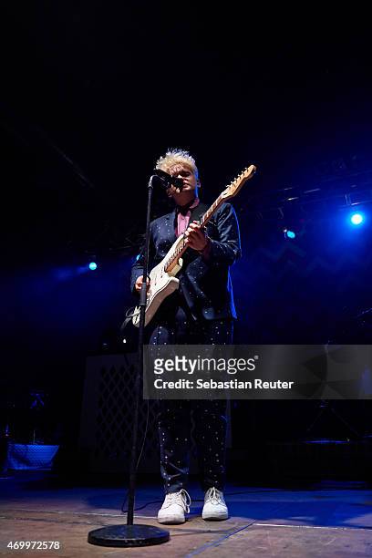 Tristan Brusch performs as support to Die Orsons at Huxleys Neue Welt on April 16, 2015 in Berlin, Germany.