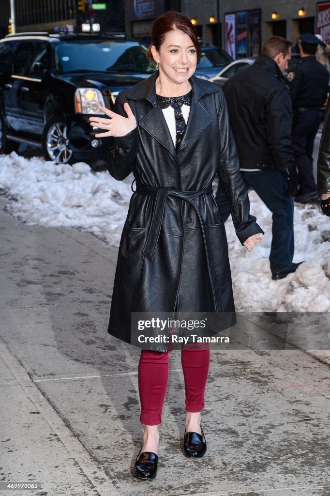 Celebrities Visit "Late Show With David Letterman" - February 17, 2014