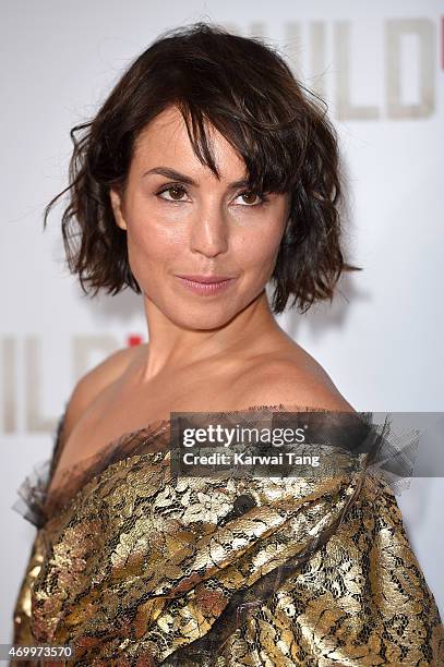 Noomi Rapace attends the UK Premiere of "Child 44" at Vue West End on April 16, 2015 in London, England.