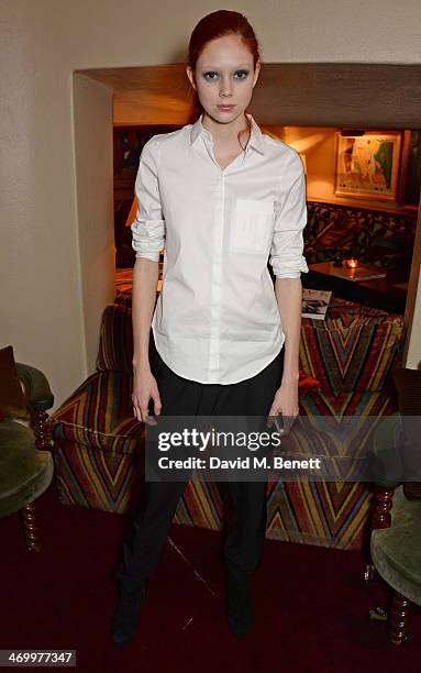 Natalie Westling attends the launch of LOVE special editions at George on February 17, 2014 in London, England.