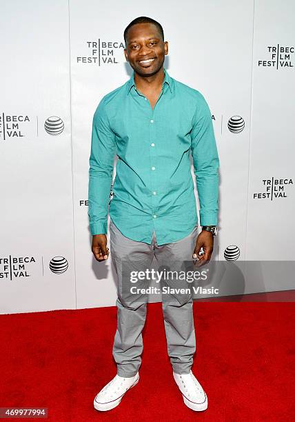 Actor Jonte LeGras attends the premiere of "Autism In Love" during the 2015 Tribeca Film Festival at Regal Battery Park 11 on April 16, 2015 in New...