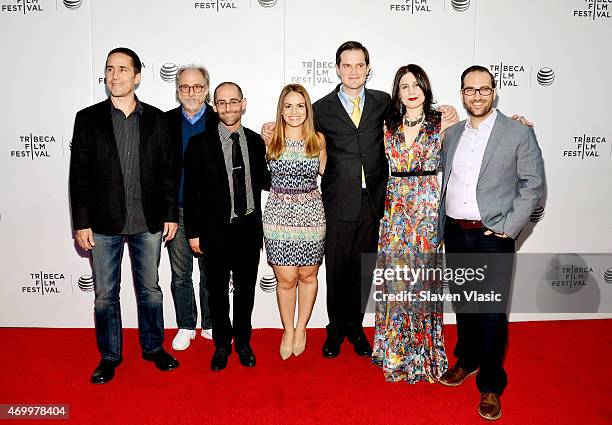 Mac Quayle, Dr. Ira P. Heilveil, Scott Uhlfelder, Carolina Groppa, Dave Hamrick, Lindsey Nebeker, and Matt Fuller attend the premiere of "Autism In...