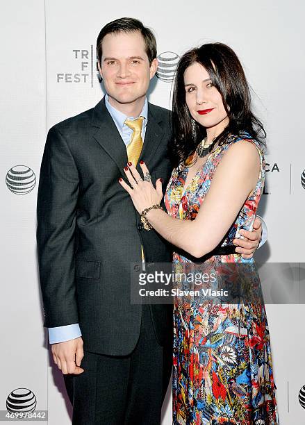 Dave Hamrick and Lindsey Nebeker attend the premiere of "Autism In Love" during the 2015 Tribeca Film Festival at Regal Battery Park 11 on April 16,...