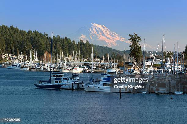 gig harbor, washington - gig harbor stock pictures, royalty-free photos & images