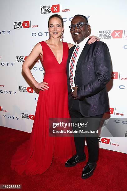 Co-founder, Delete Blood Cancer Katharina Harf and Randy Jackson attend the 9th Annual Delete Blood Cancer Gala on April 16, 2015 in New York City.