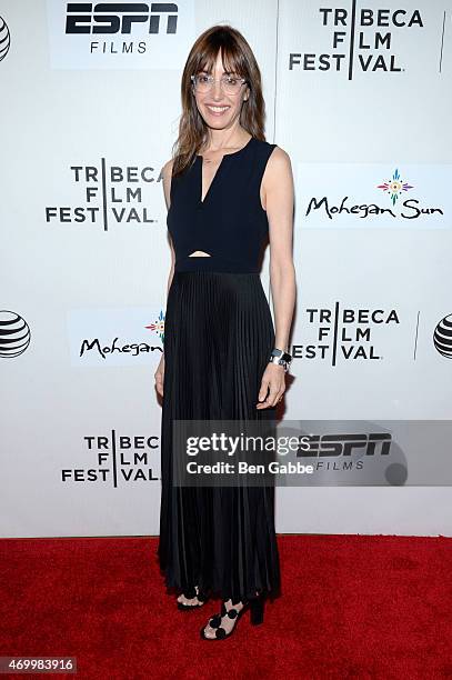 Director Andrea Nevins attends the Tribeca/ESPN Sports Film Festival Gala for the premiere of "Play It Forward" during the 2015 Tribeca Film Festival...