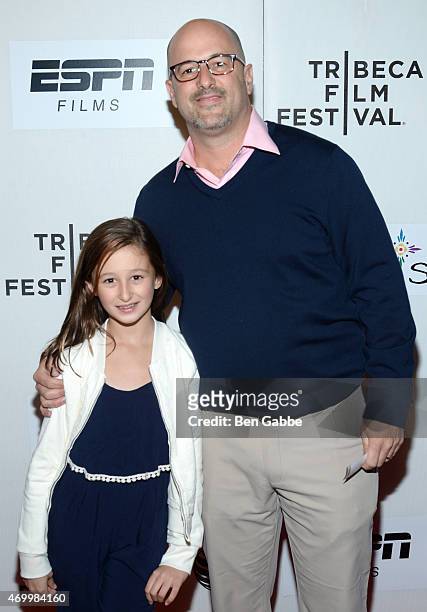 Director Eric Drath and Haley Drath attend the Tribeca/ESPN Sports Film Festival Gala for the premiere of "Play It Forward" during the 2015 Tribeca...
