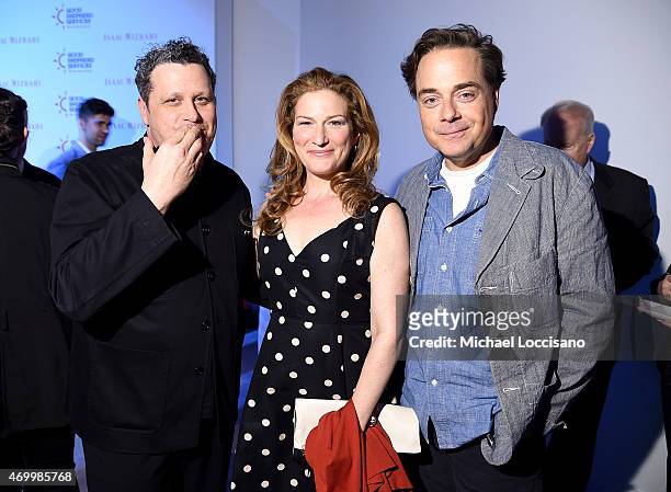Isaac Mizrahi, Ana Gasteyer, and Charlie McKittrick attend the Good Shepherd Services Spring Party 2015 hosted by Isaac Mizrahion on April 16, 2015...