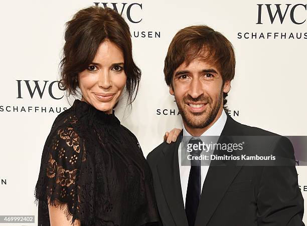 Maria del Carmen Redondo Sanz and professional soccer player Raul Gonzalez Blanco attends the IWC Schaffhausen Third Annual "For the Love of Cinema"...