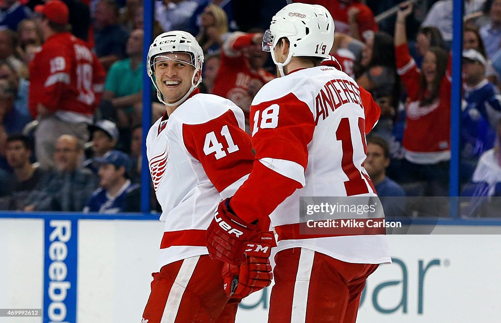 Detroit Red Wings v Tampa Bay Lightning - Game One