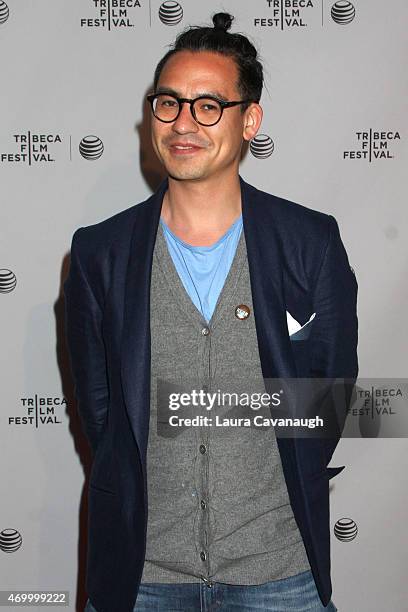 Director Burhan Qurbani attends the premiere of "We Are Young, We Are Strong" during the 2015 Tribeca Film Festival at Chelsea Bow Tie Cinemas on...
