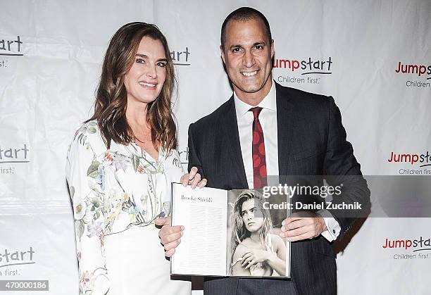 Brooke Shields and Nigel Barker attend the Scribbles To Novels 10th Anniversary Gala at Pier Sixty at Chelsea Piers on April 16, 2015 in New York...