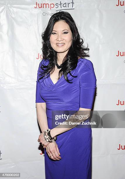 Sheryl WuDunn attends the Scribbles To Novels 10th Anniversary Gala at Pier Sixty at Chelsea Piers on April 16, 2015 in New York City.