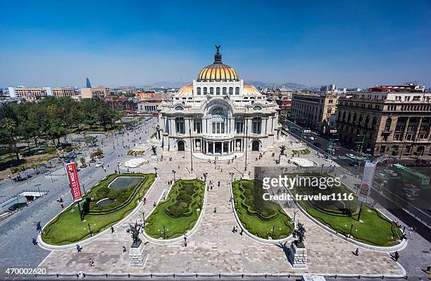palacio de bellas artes in mexico city, mexiko - palacio de bellas artes stock-fotos und bilder