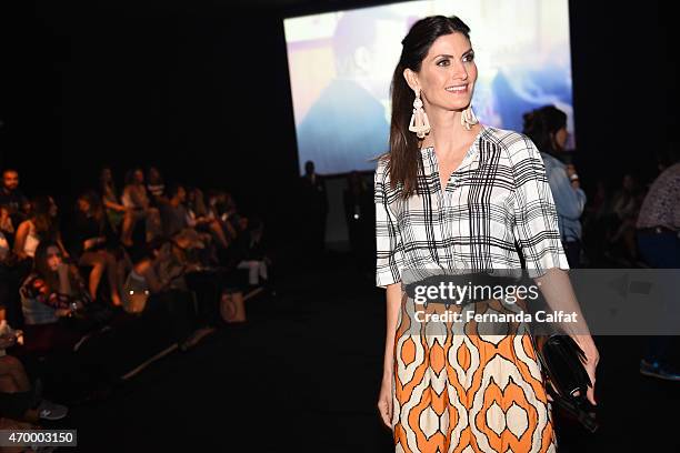 Isabella Fiorentino attends GIG Couture Front Row at SPFW Summer 2016 at Parque Candido Portinari on April 16, 2015 in Sao Paulo, Brazil.