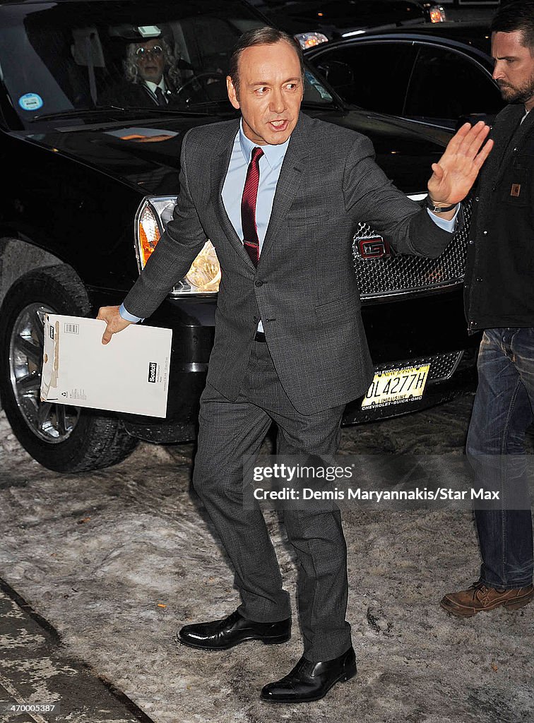 Celebrity Sightings In New York City - February 17, 2014