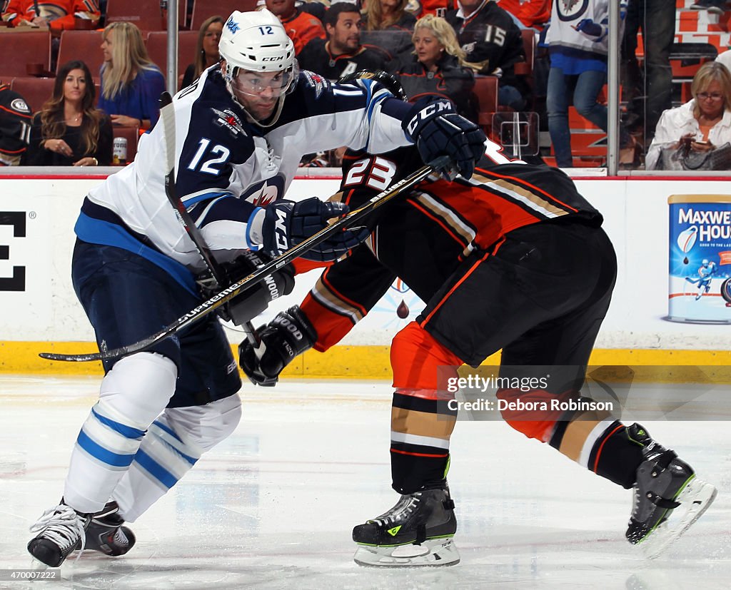 Winnipeg Jets v Anaheim Ducks - Game One