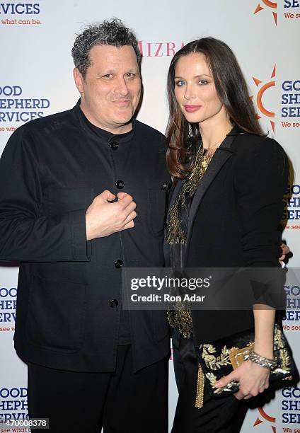 Designers Isaac Mizrahi and Georgina Chapman attend the Good Shepherd Services Spring Party 2015 hosted by Isaac Mizrahi on April 16, 2015 in New...