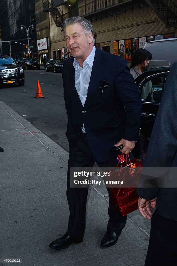 Celebrities Visit "Late Show With David Letterman" - April 16, 2015