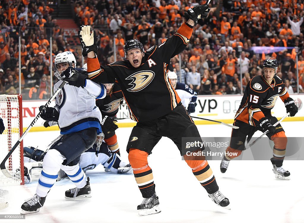 Winnipeg Jets v Anaheim Ducks - Game One