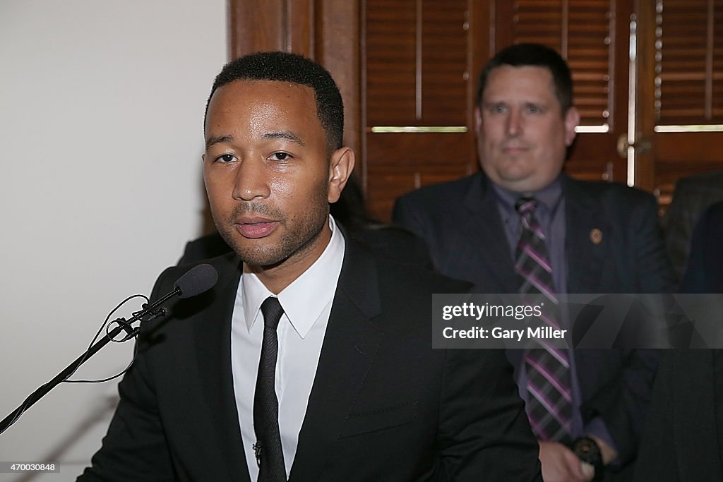 Texas Criminal Justice Coalition, Legislators Welcome John Legend And Campaign To End Mass Incarceration #FREE AMERICA