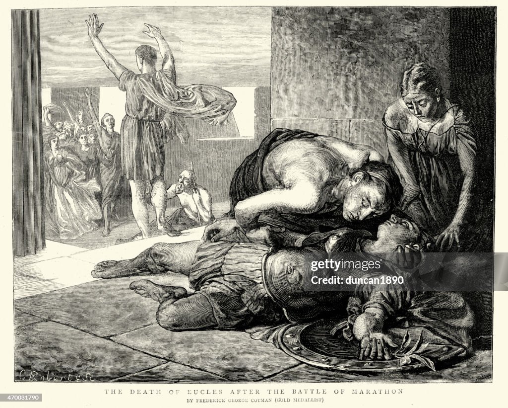 The Death of Eucles after the Battle of Marathon