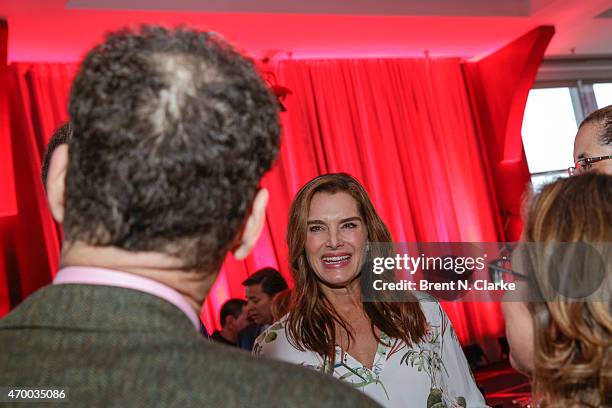 Actress Brooke Shields attends the Scribbles To Novels 10th Anniversary Gala held at Pier Sixty at Chelsea Piers on April 16, 2015 in New York City.