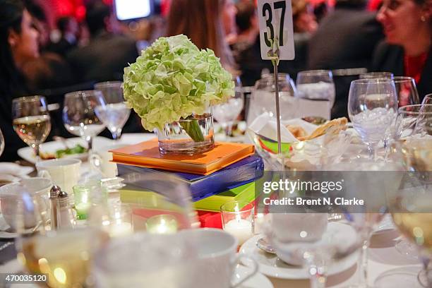 General view of the atmosphere during the Scribbles To Novels 10th Anniversary Gala held at Pier Sixty at Chelsea Piers on April 16, 2015 in New York...