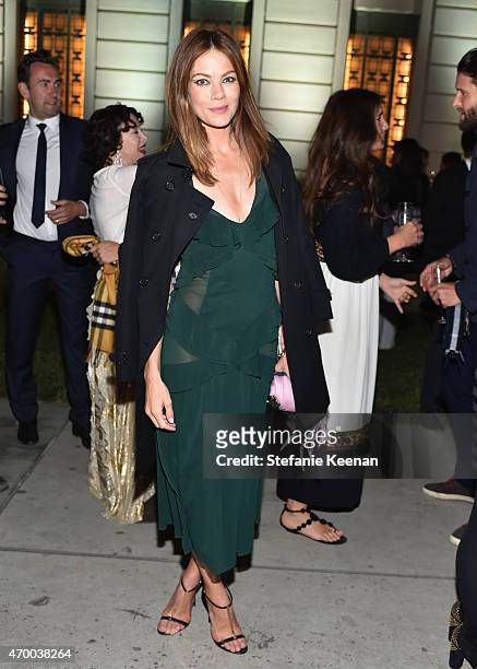 Actress Michelle Monaghan attends the Burberry "London in Los Angeles" event at Griffith Observatory on April 16, 2015 in Los Angeles, California.