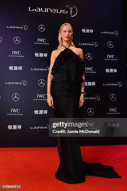 Model Karolina Kurkova attends the 2015 Laureus World Sports Awards at Shanghai Grand Theatre on April 15, 2015 in Shanghai, China.