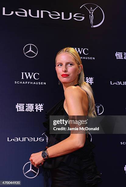 Model Karolina Kurkova attends the 2015 Laureus World Sports Awards at Shanghai Grand Theatre on April 15, 2015 in Shanghai, China.