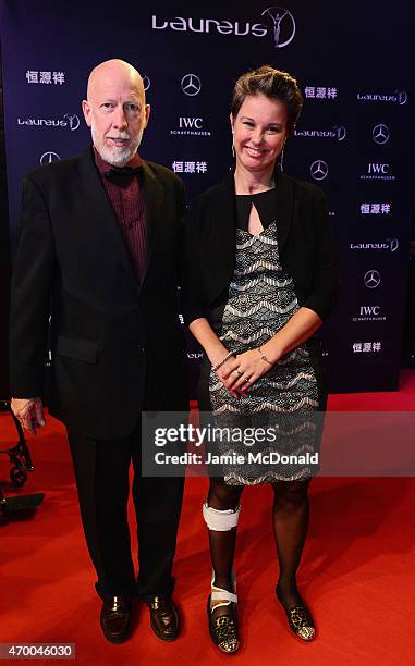 Laureus World Sportsperson of the Year 2015 with a disability nominee and Cyclist Shelley Gautier of Canada attends the 2015 Laureus World Sports...