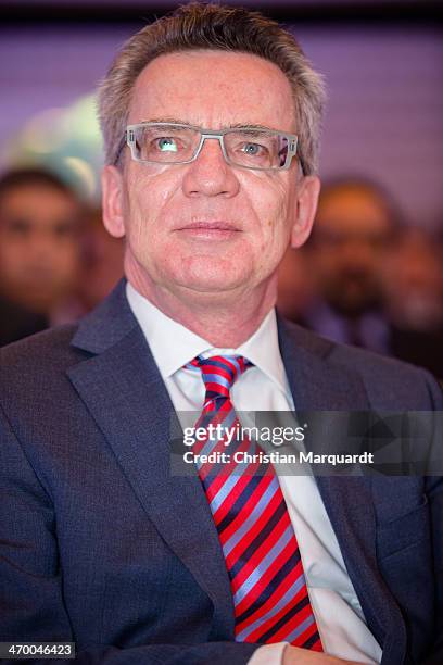 German Interior Minister Thomas de Maiziere attends the 17th European Police Congress on February 18, 2014 in Berlin, Germany. The 'European Police...