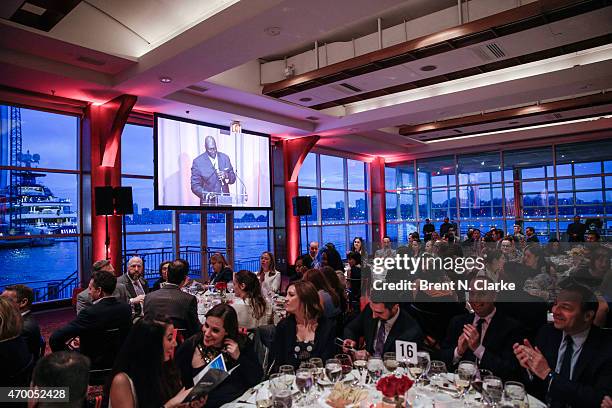 General view of the atmosphere during the Scribbles To Novels 10th Anniversary Gala held at Pier Sixty at Chelsea Piers on April 16, 2015 in New York...