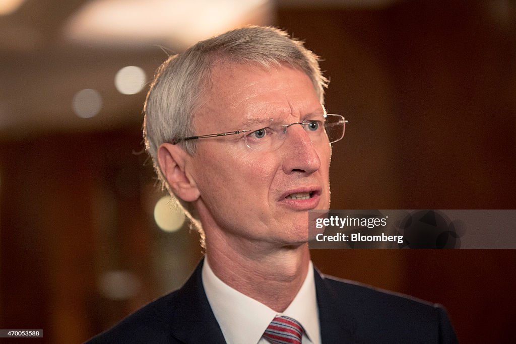 Emirates Airline President Tim Clark And Chairman Sheikh Ahmed Bin Saeed Al Maktoum News Conference