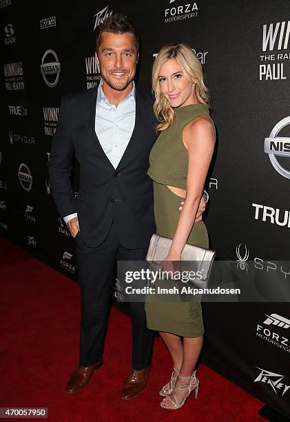 Television personalities Chris Soules and Whitney Bischoff attend the charity screening of 'WINNING: The Racing Life Of Paul Newman' at the El...