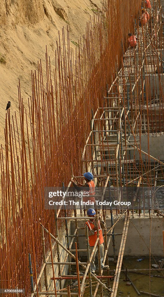 Illegal construction work in New Delhi